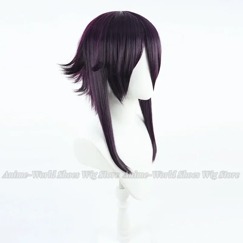 Igusa Haruka Cosplay Wig Blue Archive Game Dark Purple Heat Resistant Synthetic Hair Halloween Role Play Party Carnival +Wig Cap