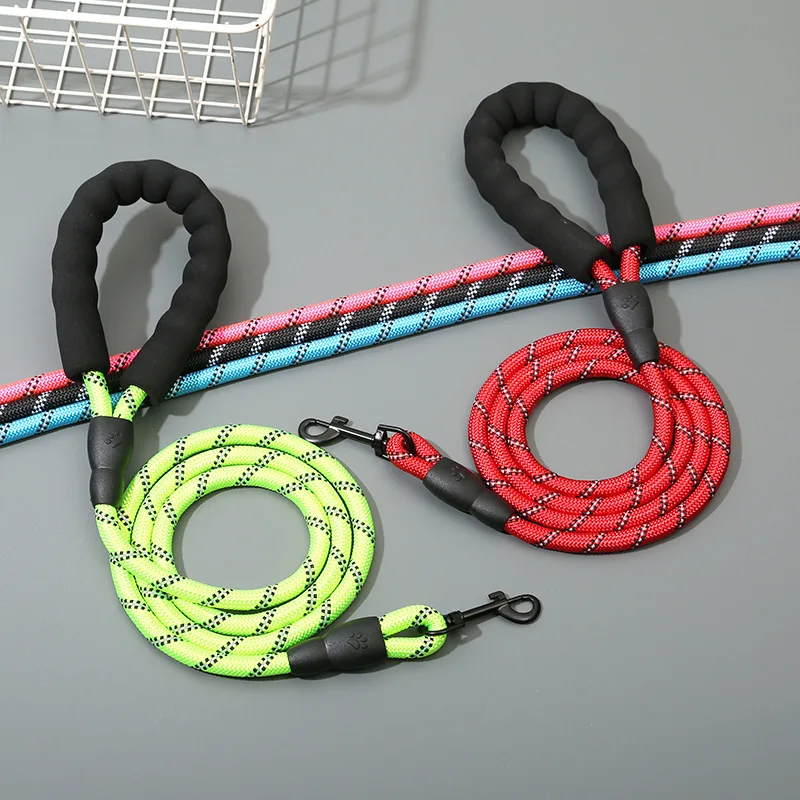 Pet Towing Rope Dog Leashes Reflective Elastic Nylon tow rope non slip foam handle Drag Pull Tow outdoors Pet Supplies