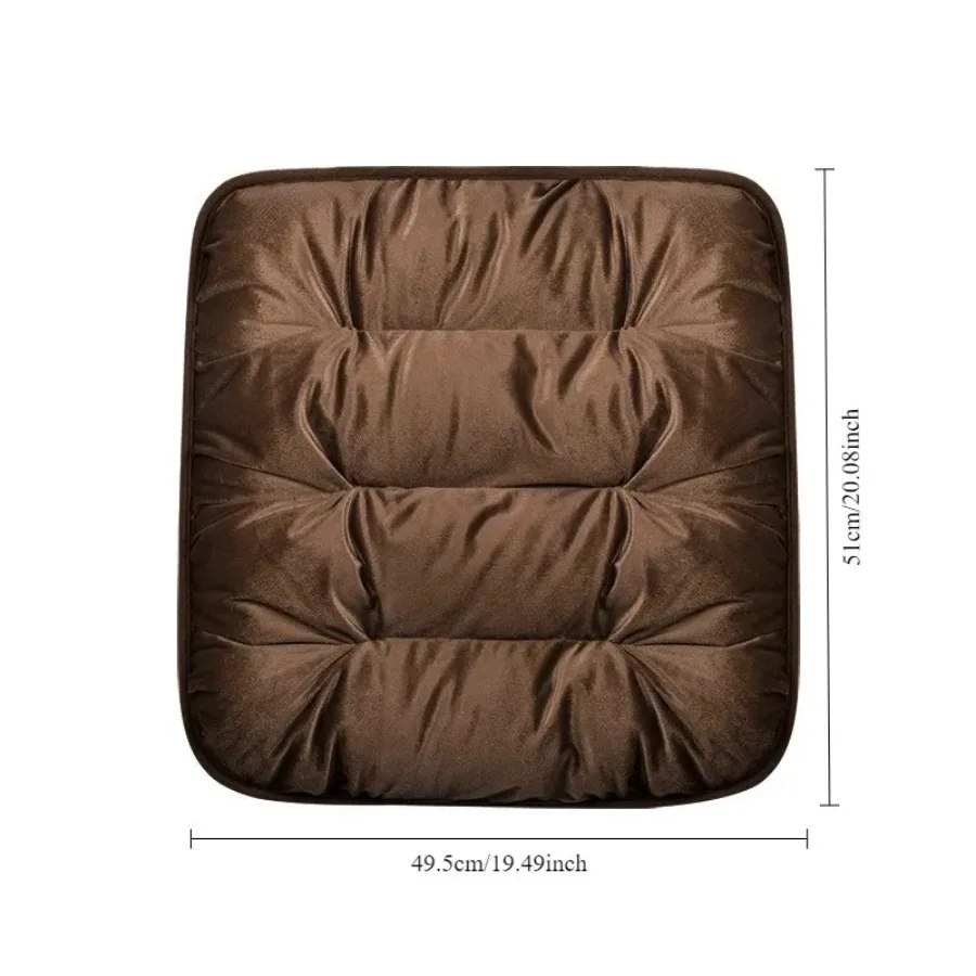 Warm Car Seat Cover Soft Front Seat Cushion Winter Plush Anti Slip Vehicle Chair Protector Universal for 98% Cars