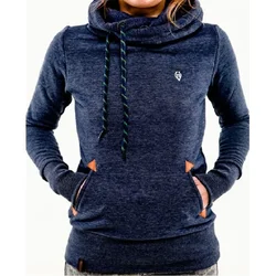 Fashion Trend Autumn Long Sleeve Pocket Embroidered Hoodie