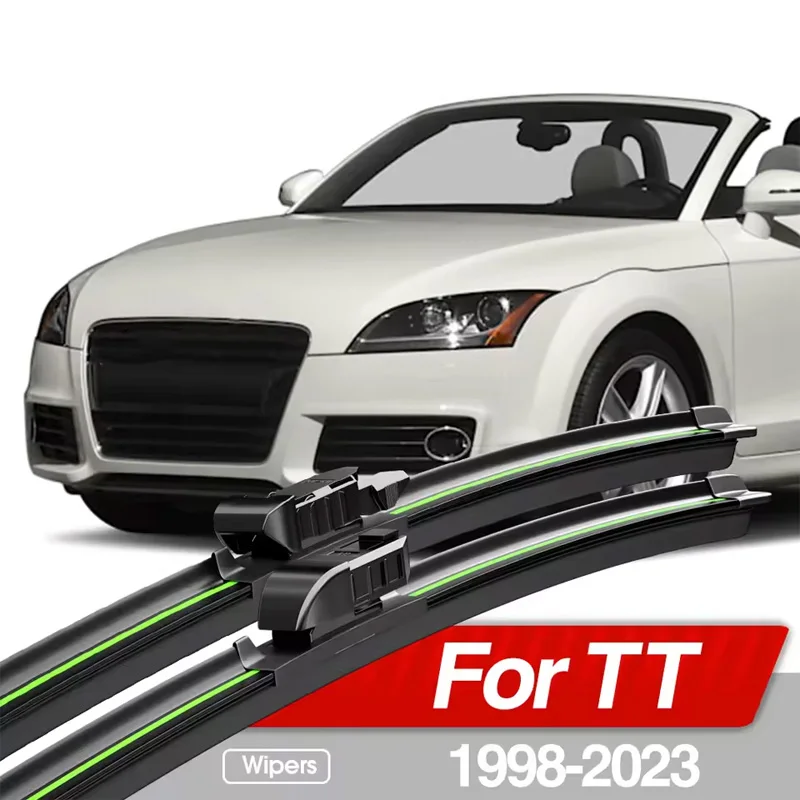 For Audi TT MK1 8N MK2 8J MK3 1998-2023 Front Windshield Wiper Blades 2x Windscreen Window Accessories 2010 2015 2018 2020 2022