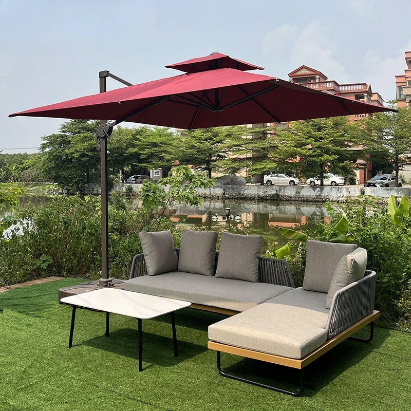 

Outdoor leisure rope-woven sofa furniture outdoor garden courtyard outside pendulum waterproof sunscreen hand-woven multi-person