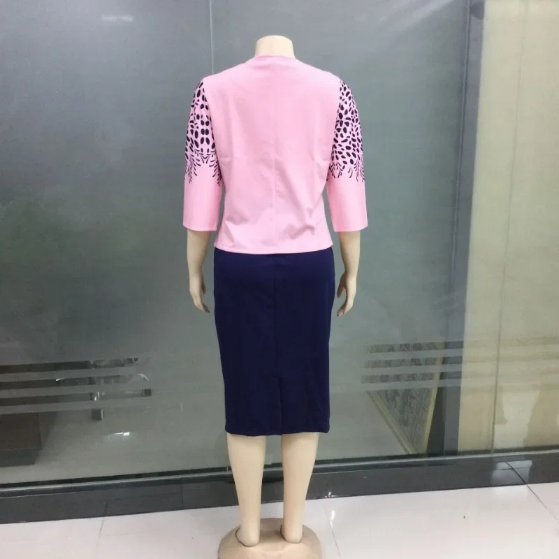 Set da 2 pezzi cappotto lungo e vestito natale abiti Midi africani donna Dashiki Bazin Riche abbigliamento africano abiti Africa vestiti