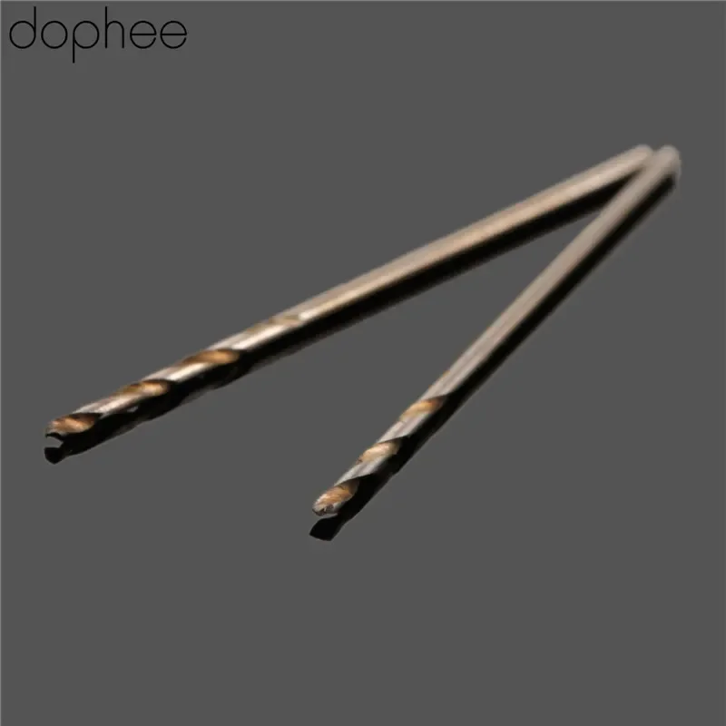 Dophee 10Pcs 0.6Mm Twist Drill Bits HSS ความเร็วสูงสว่านเจาะเหล็กชุด Micro ตรง Shank เจาะไม้เครื่องมือเครื่องเจาะไฟฟ้า