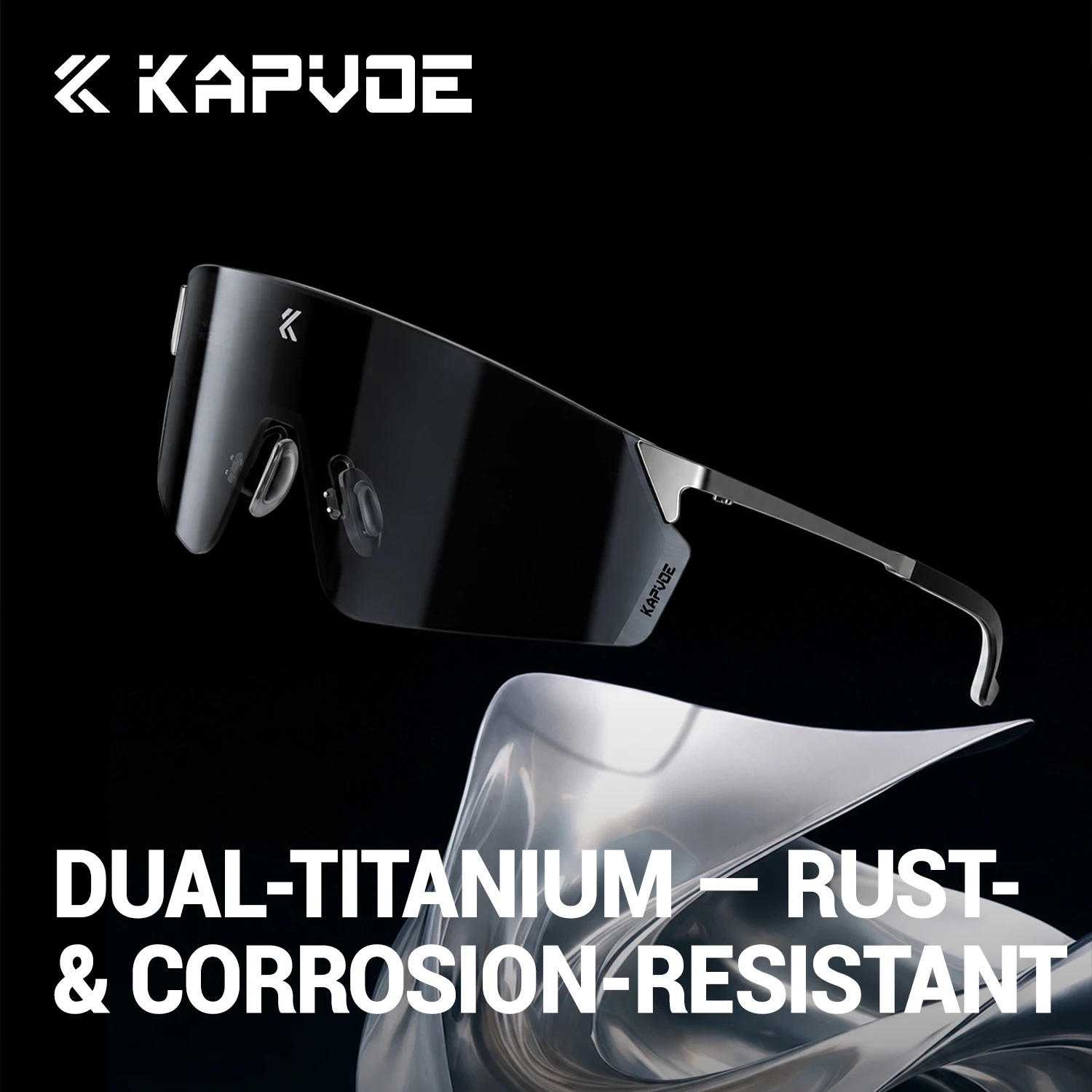 Kapvoe Photochromic New Cycling Sunglasses Outdoor Running Hiking Eyewear for Men Women Sports MTB Riding UV400 Goggles 2026