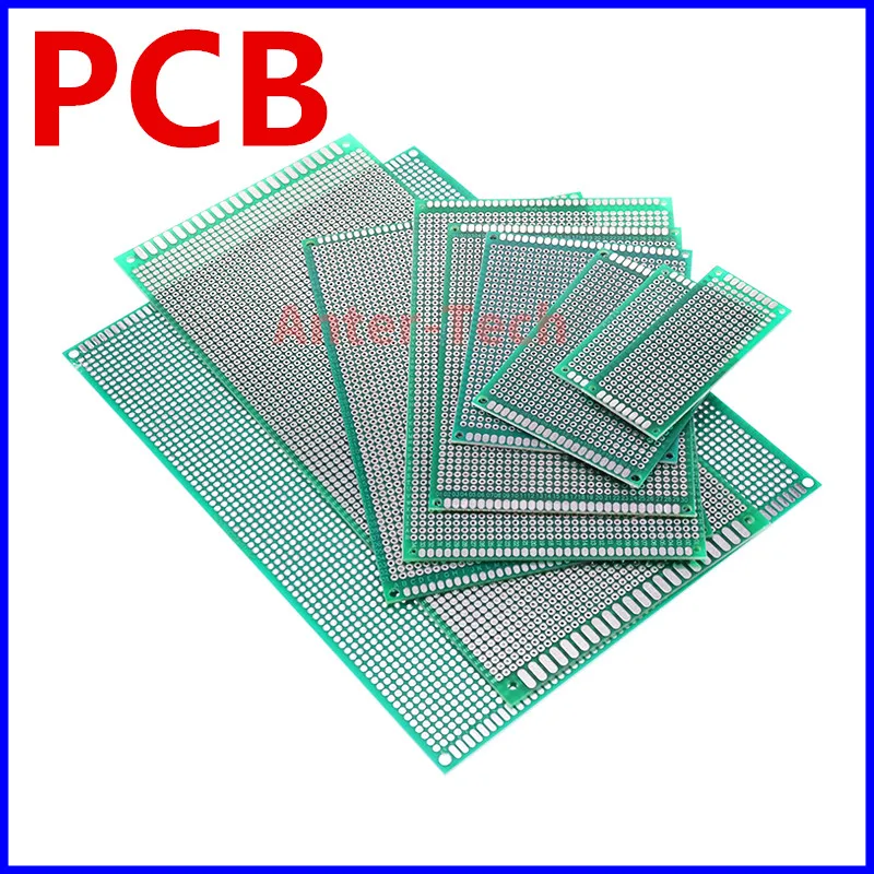 9x15 8x12 7x9 6x8 5x7 4x6 3x7 2x8 cm duplo lado protótipo diy universal circuito impresso pcb placa protoboard para arduino