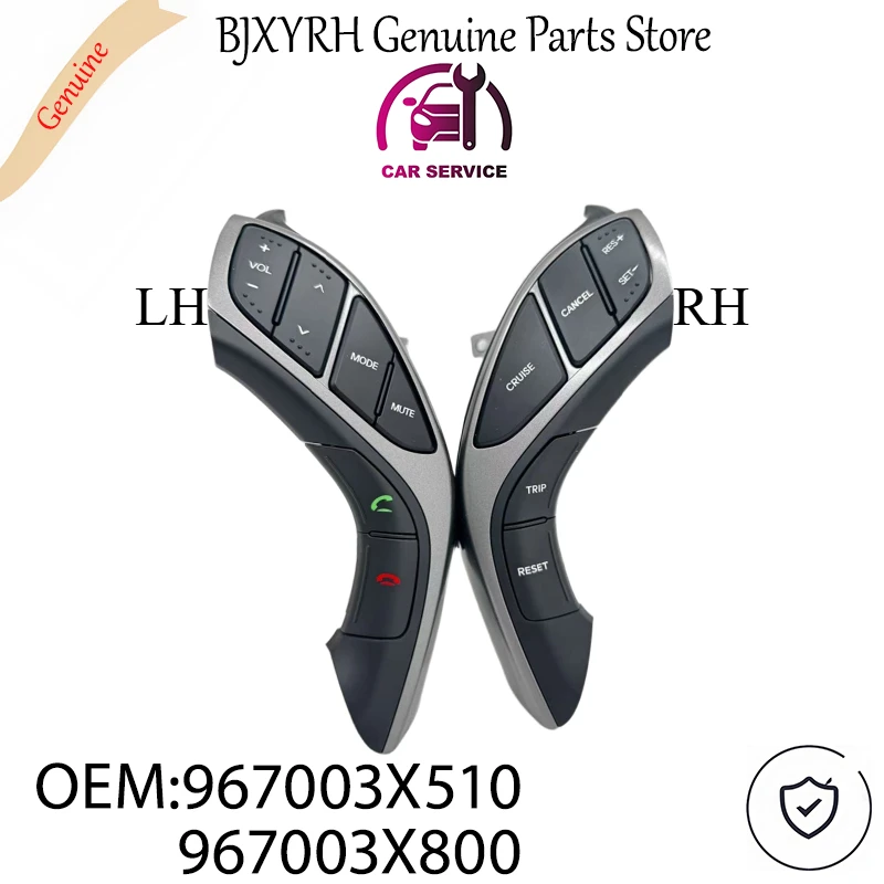 

967003X510 967003X800, комплект из двух новых многофункциональных переключателей на руль для Hyundai Elantra 2012-2015, OEM 96700-3X510