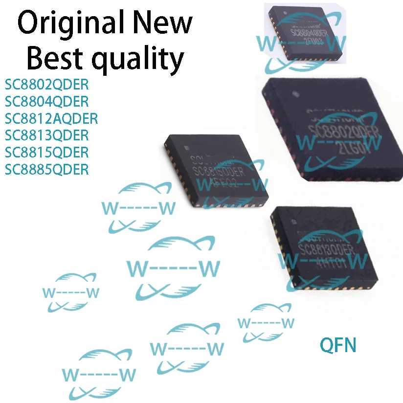 

5-30 PCS)NEW SC8802QDER SC8804QDER SC8812AQDER SC8813QDER SC8815QDER SC8885QDER QFN IC CHIP