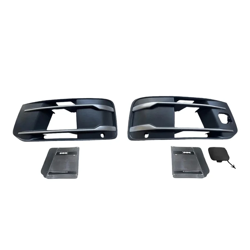 

Car Front Bumper Fog Light Grille Grill Cover Fog Lamp Trim for Audi Q7 Standard Modle 2016 2017 2018 2019 4M0807681T 4M0807682T