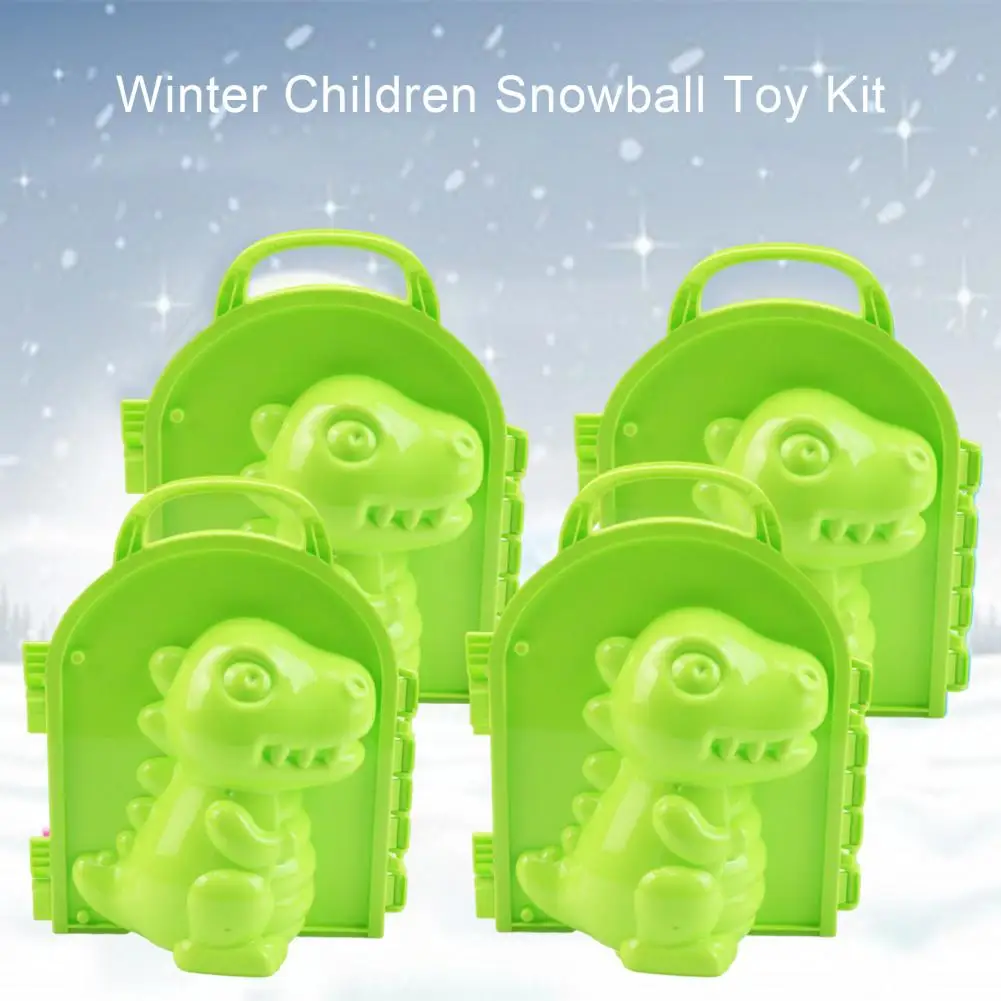 Playing Handle Design Winter Kids Adults Snowball Maker Toy Kit Snowfield Supplies