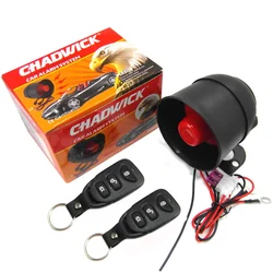 NEW Portable Universal 12V Vehicle Burglar Alarm Security Protection Auto Car Alarm System & 2 Remote Control Auto Burglar
