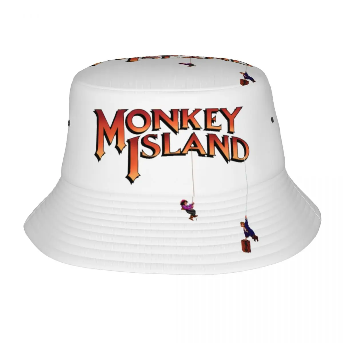 Guybrush Threepwood Monkey Island Bucket Hat Vocation Getaway Headwear Merchandise Fishing Cap for Hiking Girl Bob Lightweight