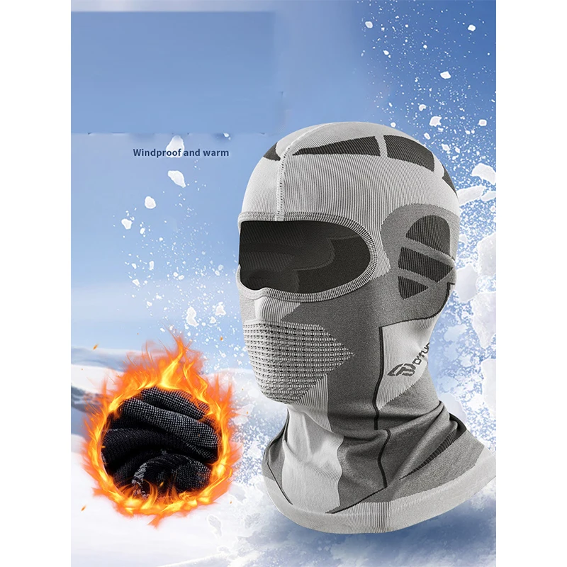 Breathable Sports Balaclava Hat Quick-Dry Windproof Full Face Mask Headgear for Riding Running Ski Hiking Outdoor Face Cover