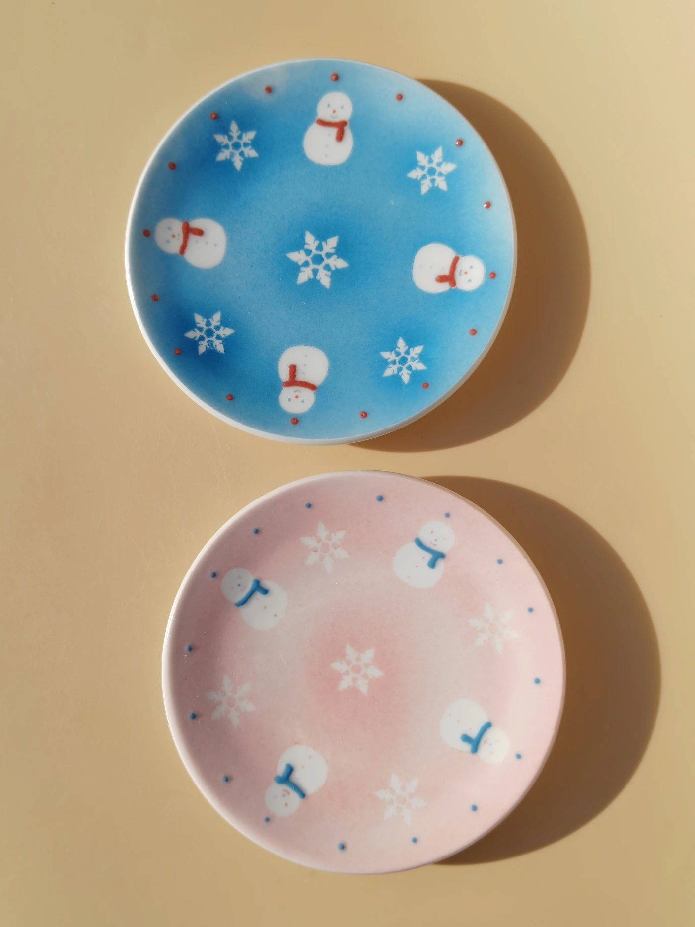 

New Year Coffee Plate Small Dert Di round Underglaze Color Jingdezhen Tea Sna Fruit Di Cerc Microwave Se Simple...