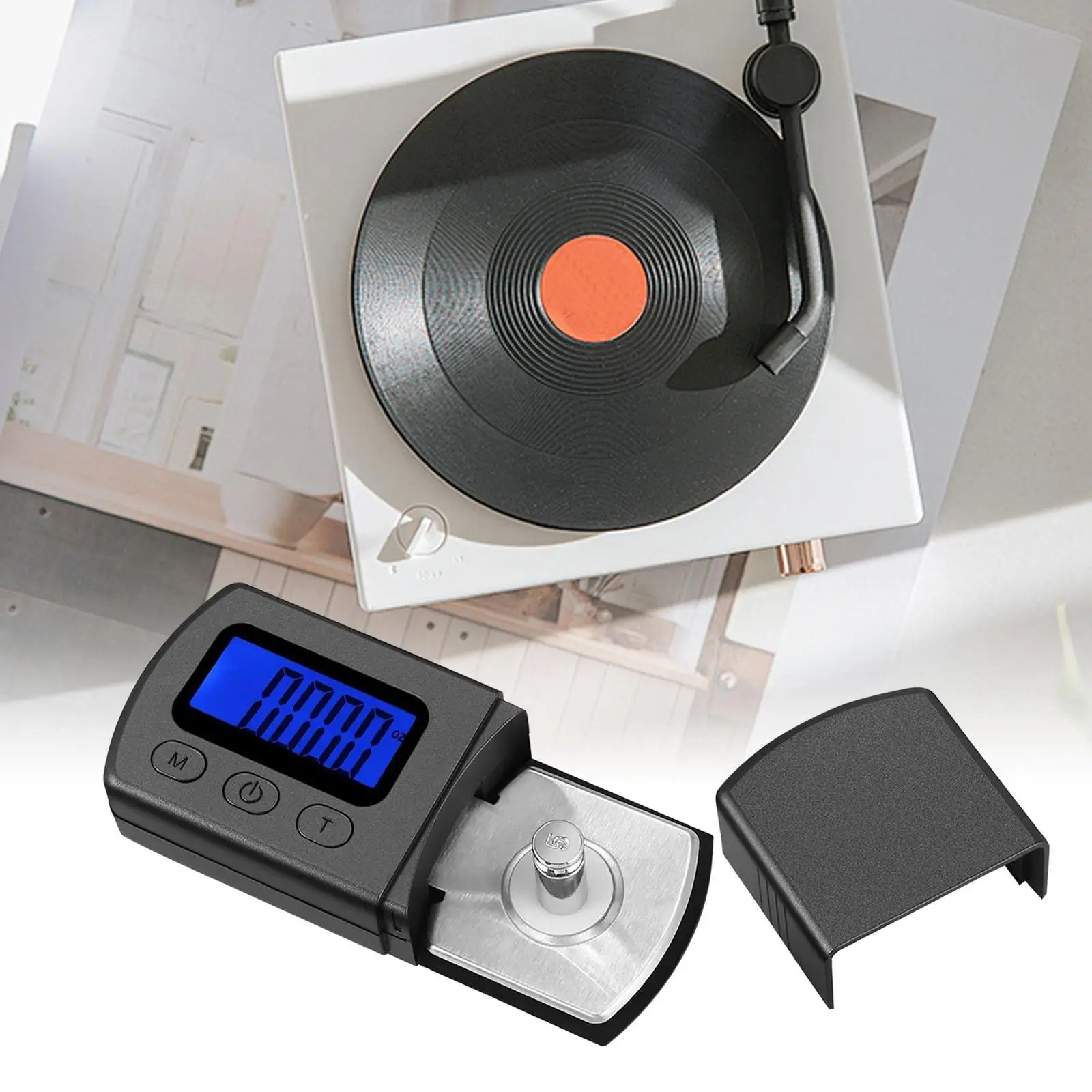 Stylus Turntable Force Scale Gauge Accurate Ligheright with LCD Backlight