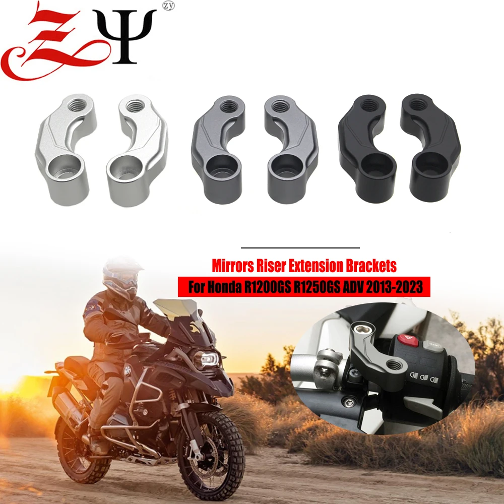 BMWモーターサイクル用ミラー延長ブラケット,R1250gs r1250 gs r1200gs gs1200 advアドベンチャーlc hp 2019-2023