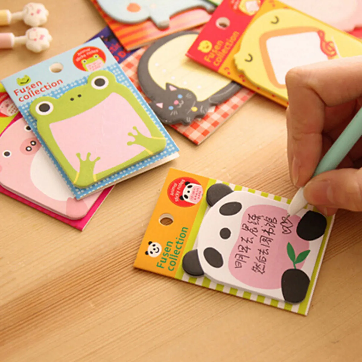 

7 Sheets Animal Cute Cartoon Post Memo Reusable Removable Reminder Pads for Home School Office Study Revision