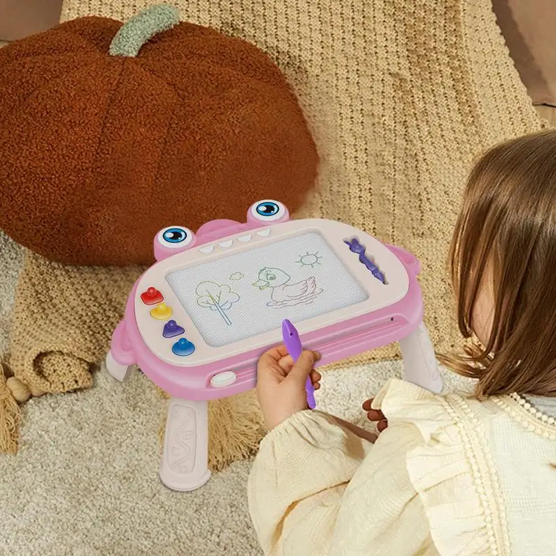 Magnetic Drawing Board Educational Learning Board With Frog Design Writing Painting Doodle Pad Toddler Learning Toys Table