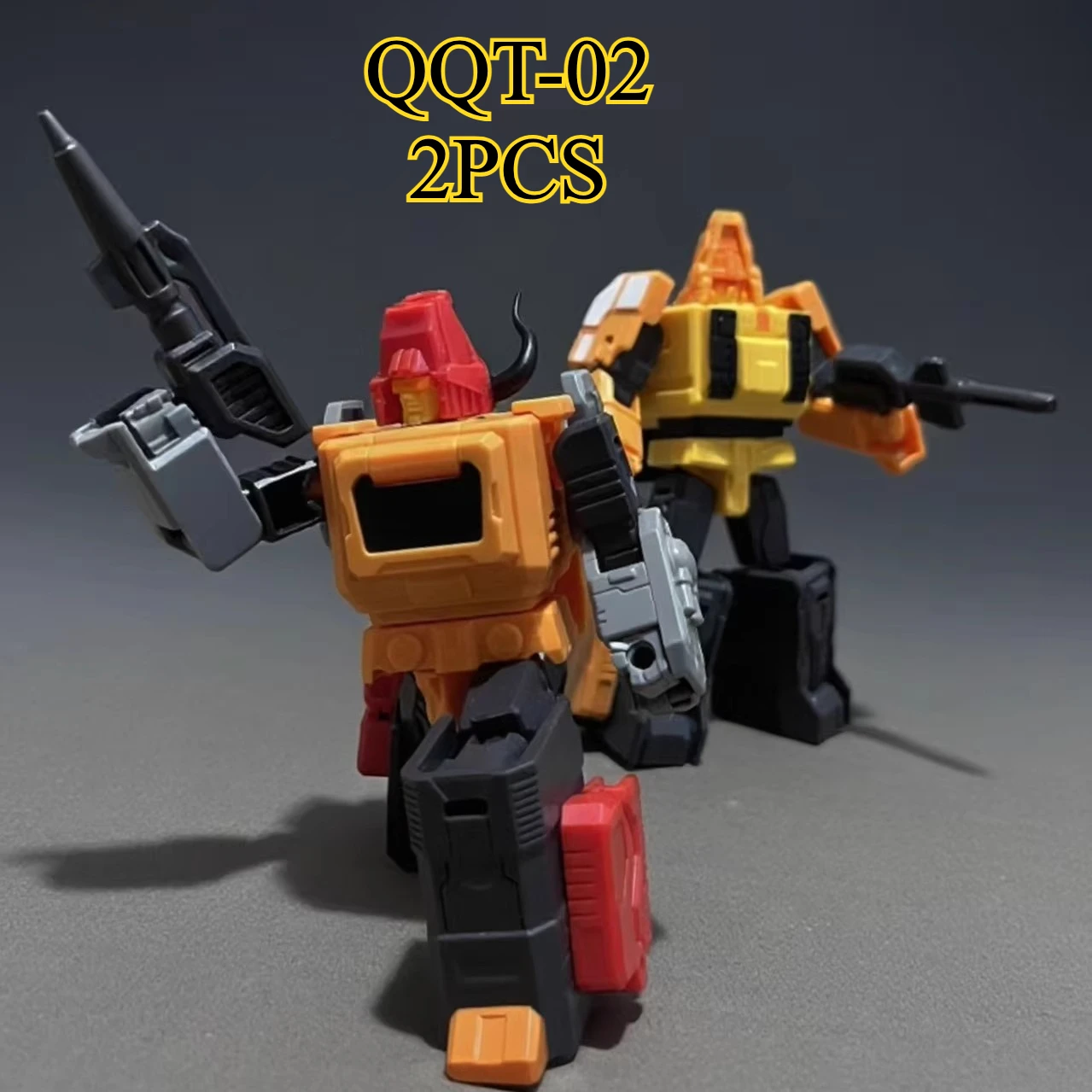

IN STOCK Transformation QQT Studio QQT-02 QQT02 Predaking 2PCS/SET Action Figure Robot Gifts