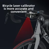 Calibrador de sillín de bicicleta, herramienta para manillar de bicicleta, alineador láser, ajustador central de asiento, herramienta de medición, indicador de alineación