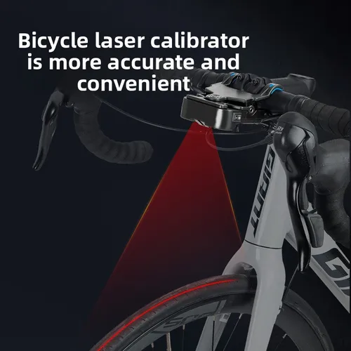 Calibrador de sillín de bicicleta, herramienta para manillar de bicicleta, alineador láser, ajustador central de asiento, herramienta de medición, indicador de alineación