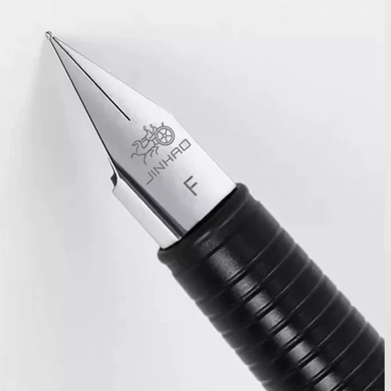 Jinhao 65 Schwarz Silber Farbe Tägliche Arbeit Notizen Büro Füllfederhalter EF F Feder Student Schule Schreibstift Schreibwaren – Detail 3
