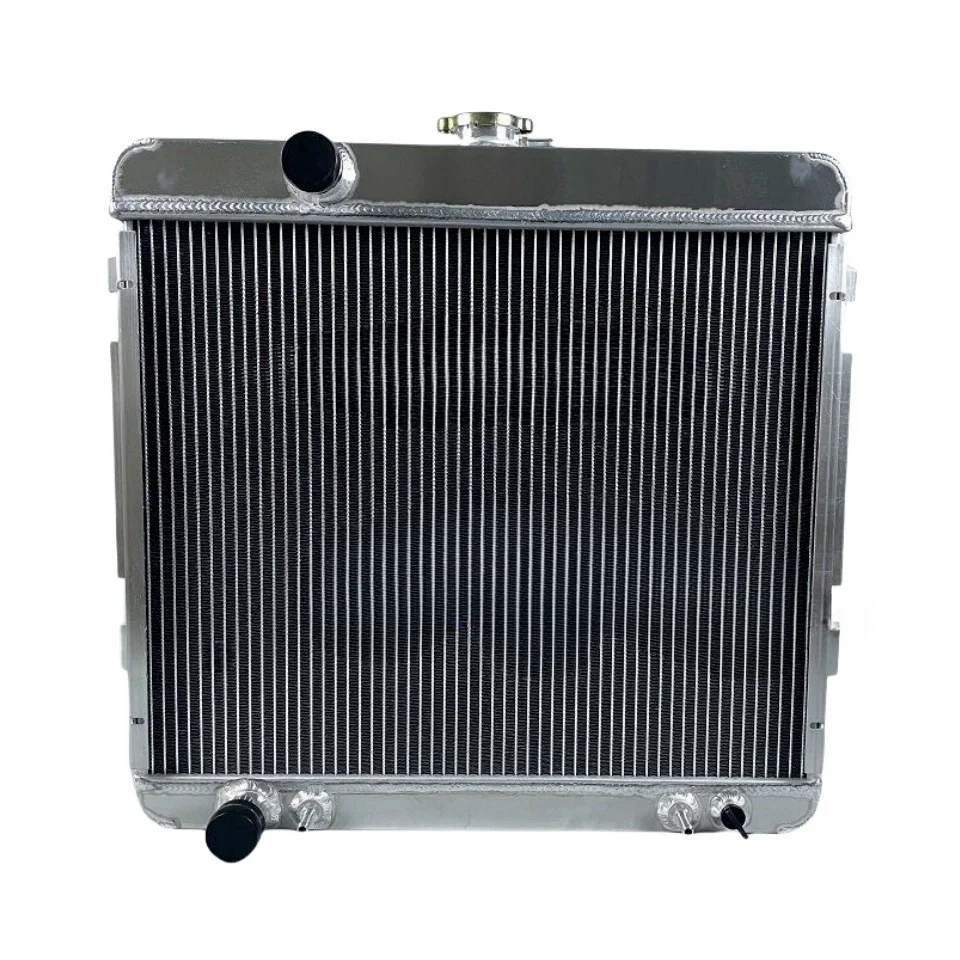 Aluminum Radiator for 1967 1968 1969 Dodge Dart; Plymouth Barracuda/Valiant V8 4.5L 5.2L 5.6L AT MT