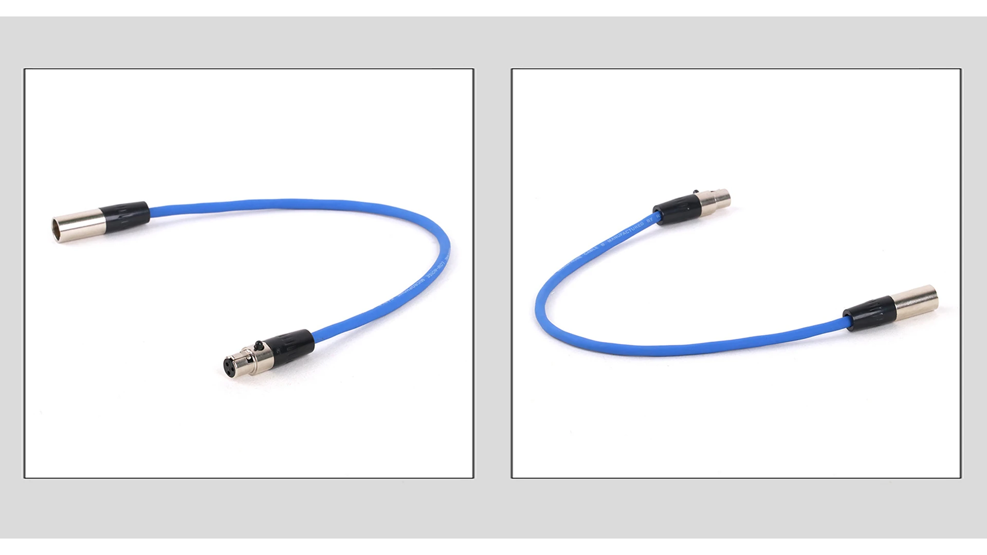 GuerGuo 1 Stück 3-poliger Mini-XLR-Stecker auf Mini-XLR-Buchse, mehrere Farben, Kabel für Pro-Ansteckmikrofon, 0,2 m–15 m – Detail 4