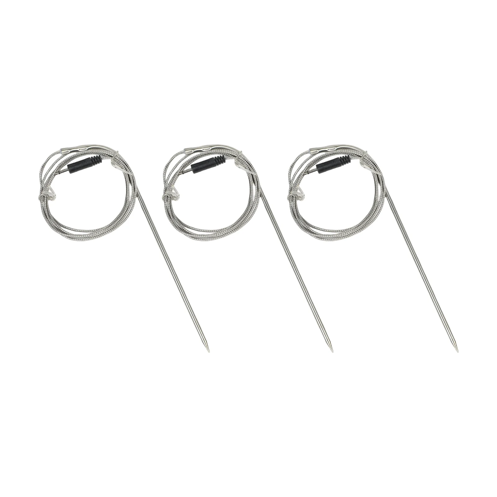 

3 Replacement Probe Sensors for BBQ Thermometer with DC2 5 Connector Designed for Accurate Temperature Monitoring
