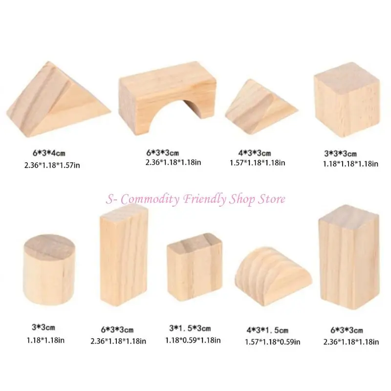 85aa 100pcs/festgelegte Holzblöcke für Kleinkind -Lernpädagogikspielzeug Easy Storage Design Fine Motor Skill Skills Praxis