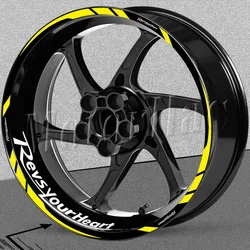 Motorcycle Wheel Sticker Rim Decal Reflective Stripe Tape Accessories For YZF R6 R3 R1 R15 XJ6 fz8 Mt125 Mt07 Mt09 MT 10