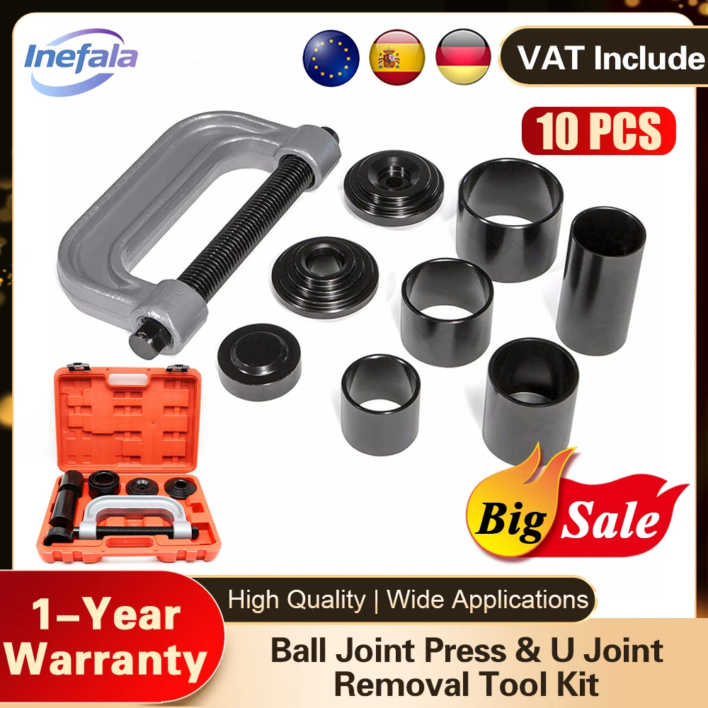 Podofo Hochleistungs 4-in-1 Kreuzgelenk-Abzieher-Set 4x4 Adapter für die Meisten 2WD und 4WD Autos und LKWs Kreuzgelenk-Abzieher-Set