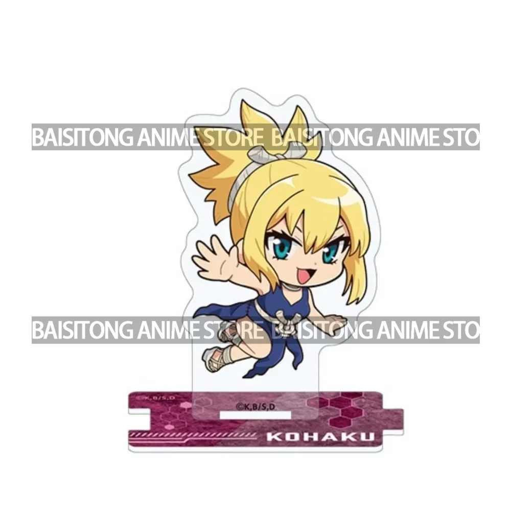 Dr. STONE 10cm Stone World Adventure Acrylic Stand Figures Keychain Anime Desktop Tabletop Ornament Otaku Fans Collectible Gift