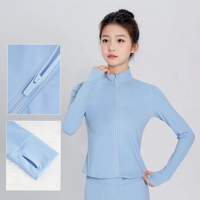 Ensembles de danse de Ballet pour adolescentes, Costumes pour enfants, manteau à manches longues, tenues de danse, costume séparé, hauts et pantalons de danse d'automne et d'hiver