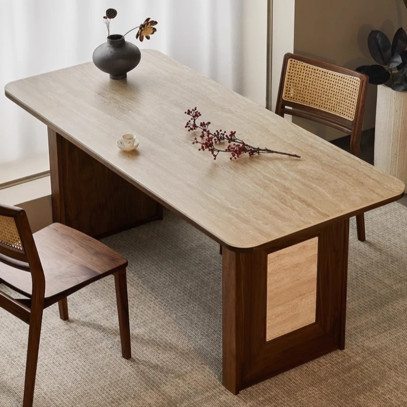 

Vintage Living Dining Table Luxury Modern Design Minimalist Dining Table Space Savers Garden Mesas Pegables Portatil Furniture