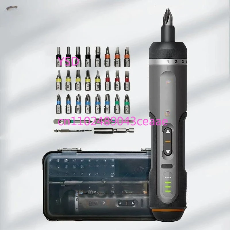 4V Mini Cordless Screwdriver Set | USB Rechargeable, 30 - Bit Drill Tool Kit