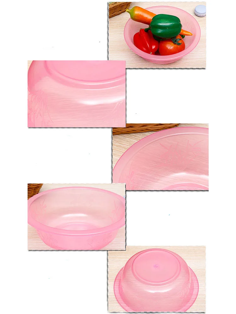 Colorful Plastic Small Fruit Storage Basin, Circular Storage Basin, Strawberry Mini Washbasin