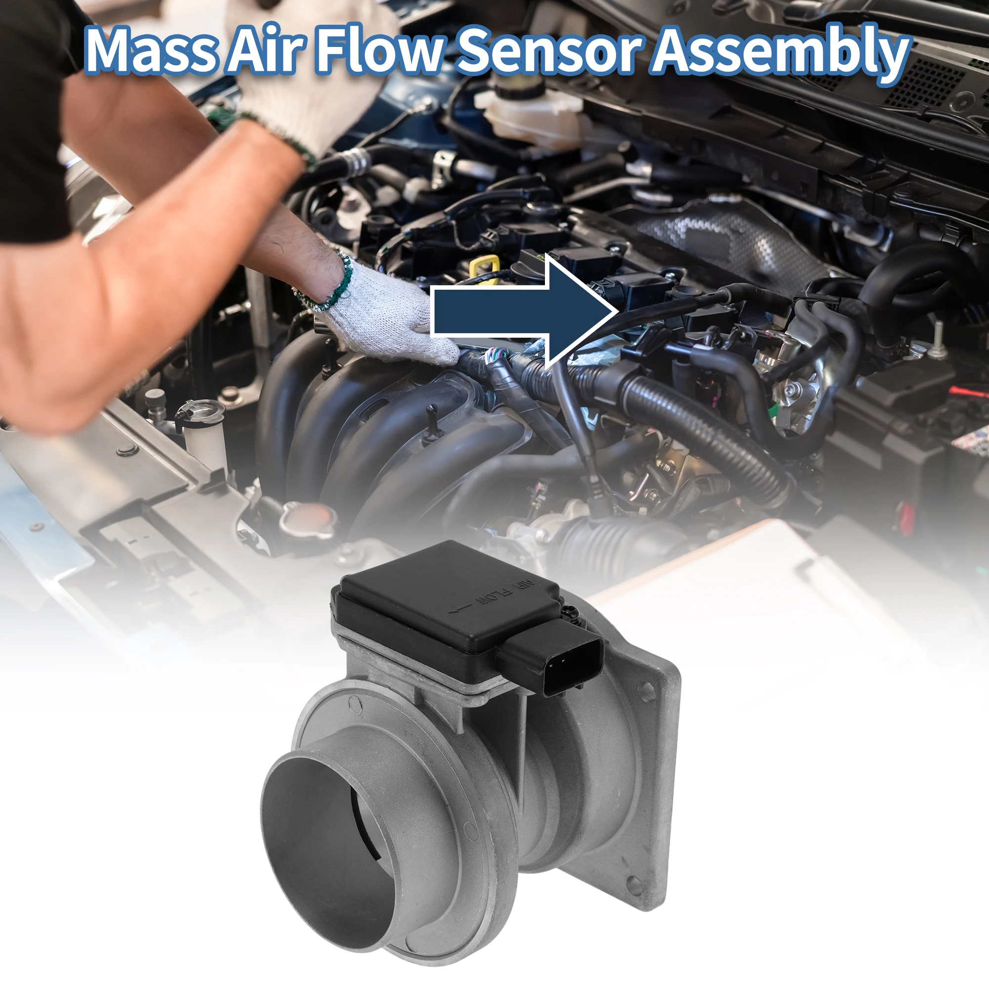 UXCELL Mass Air Flow Sensor Assembly No.2268069F01 for Nissan S14 200SX 1989-1995