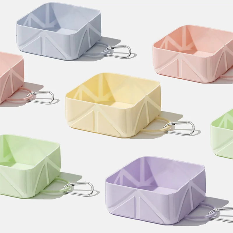

Pet travel bowl, folding silicone portable outdoor water bowl for dogs and cats, camping bowl.