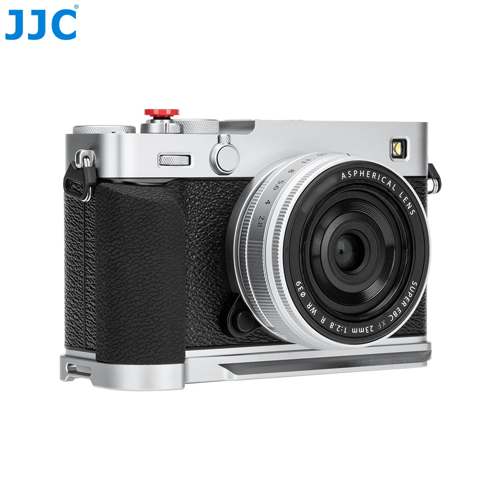 JJC Metallhandgriff für Fujifilm X-E5 spiegellose Kamera, rutschfester Handgriff mit SD-Kartensteckplatz, L-Halterung, Handgriff mit Arca Swiss – Detail 11
