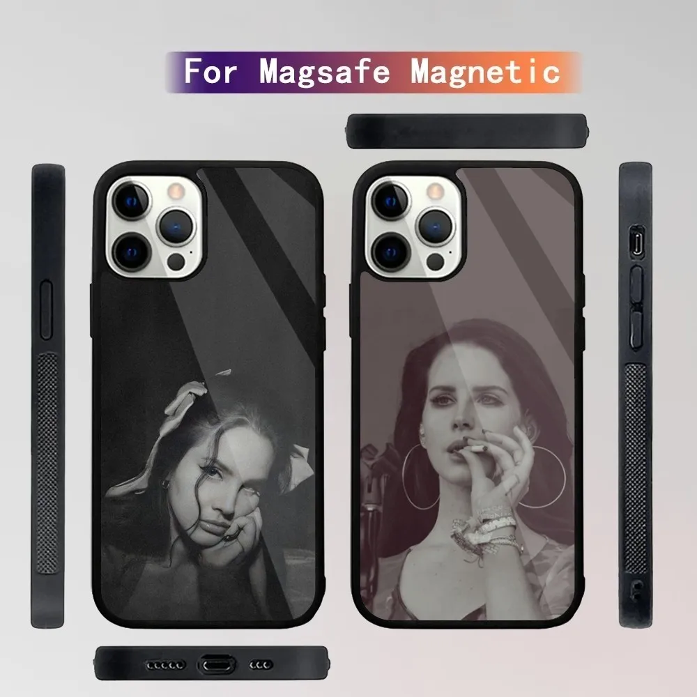 L-Lana Del Rey Tough  Phone Case For iPhone 16,15,14,13,12,11,Plus,Pro,Max Mini Magsafe Magnetic Wireless Charging