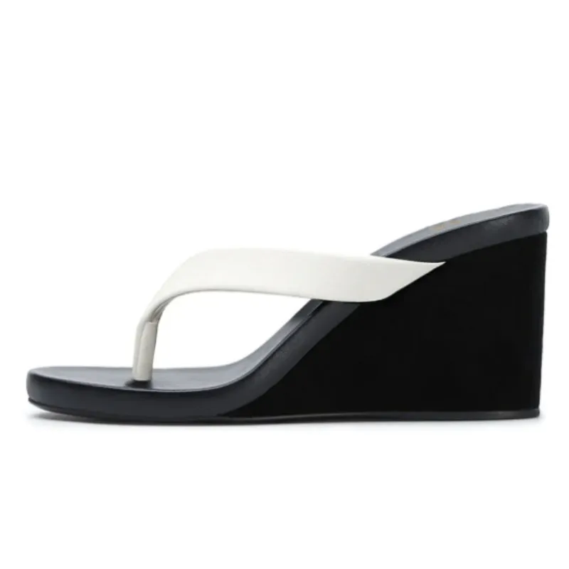 

SHOFOO Fashionable women's high-heeled slippers. Flip flops. About 7 cm heel height.Flip flops slippers. Summer women's shoes.