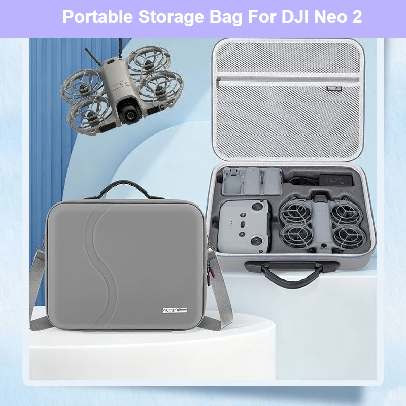 

Portable Storage Bag For DJI Neo 2 Motion Fly More Combo Travel Carrying Case PU Shoulder Bag Handbag Drone Accessories