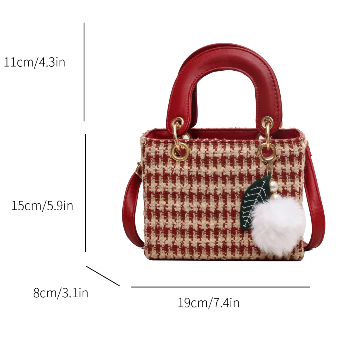 Mini mała torba kwadratowa dla kobiet designerska wełniana torebka Top markowa torba na ramię bolsa feminina uniwersalna torba Crossbody