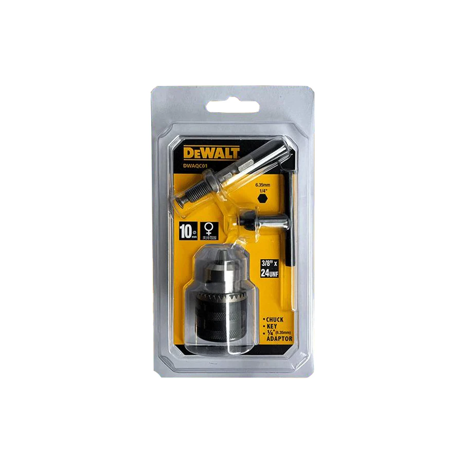 DEWALT Drill Chucks Keyed Chuck With SDS Adapter Driver Replacement Part Drive Drill Bit Electric Tool Accessory DWAQC01