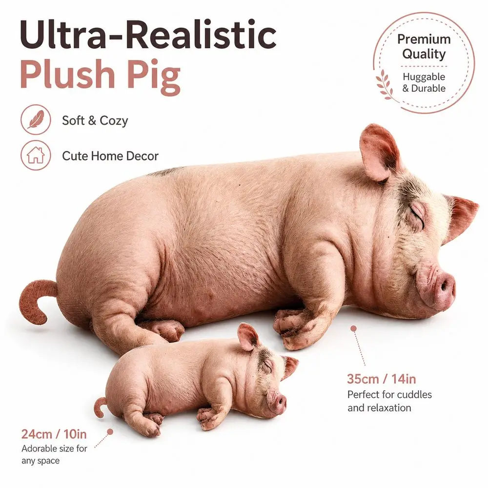 Plush Material Animal Body Pillow 40cm Size Soft Texture Poultry Throw Pillows Cute Design PP Cotton Filled Bag Decoration