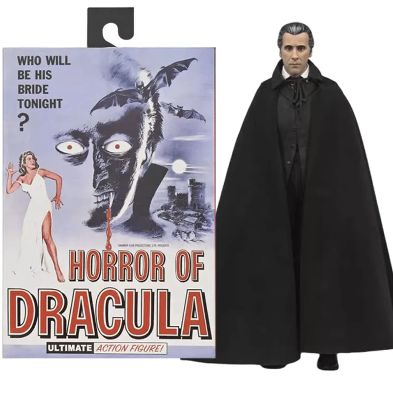 NECA 07000 figura de acción de monstruos universales 1958 Horror de Drácula figuras definitivas Anime 7 pulgadas modelo de colección juguetes originales