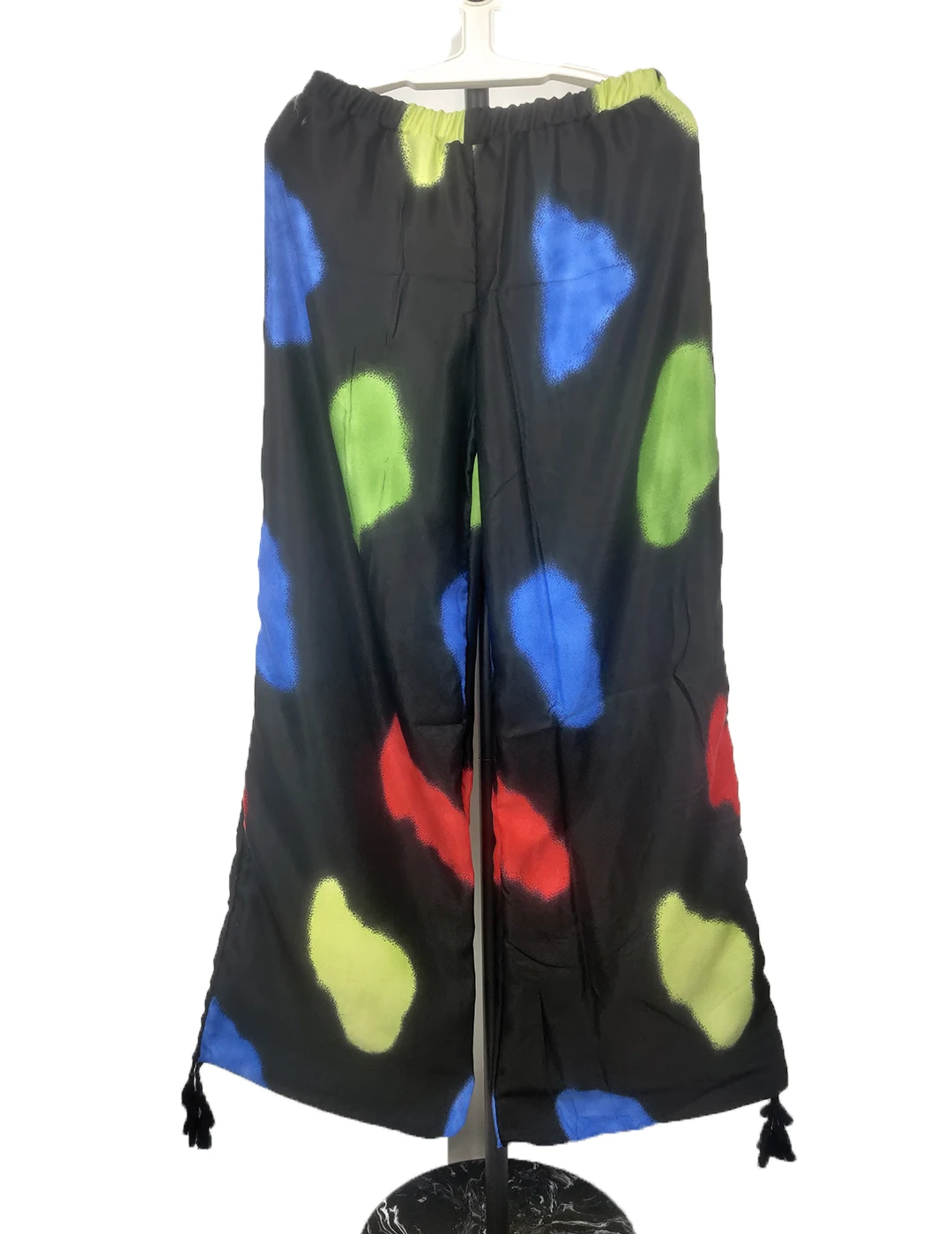 Pantalones de algodón con estampado de estilo Kimono para mujer africana, pantalones sueltos, estilo informal, bohemio, musulmán, para vacaciones, talla libre