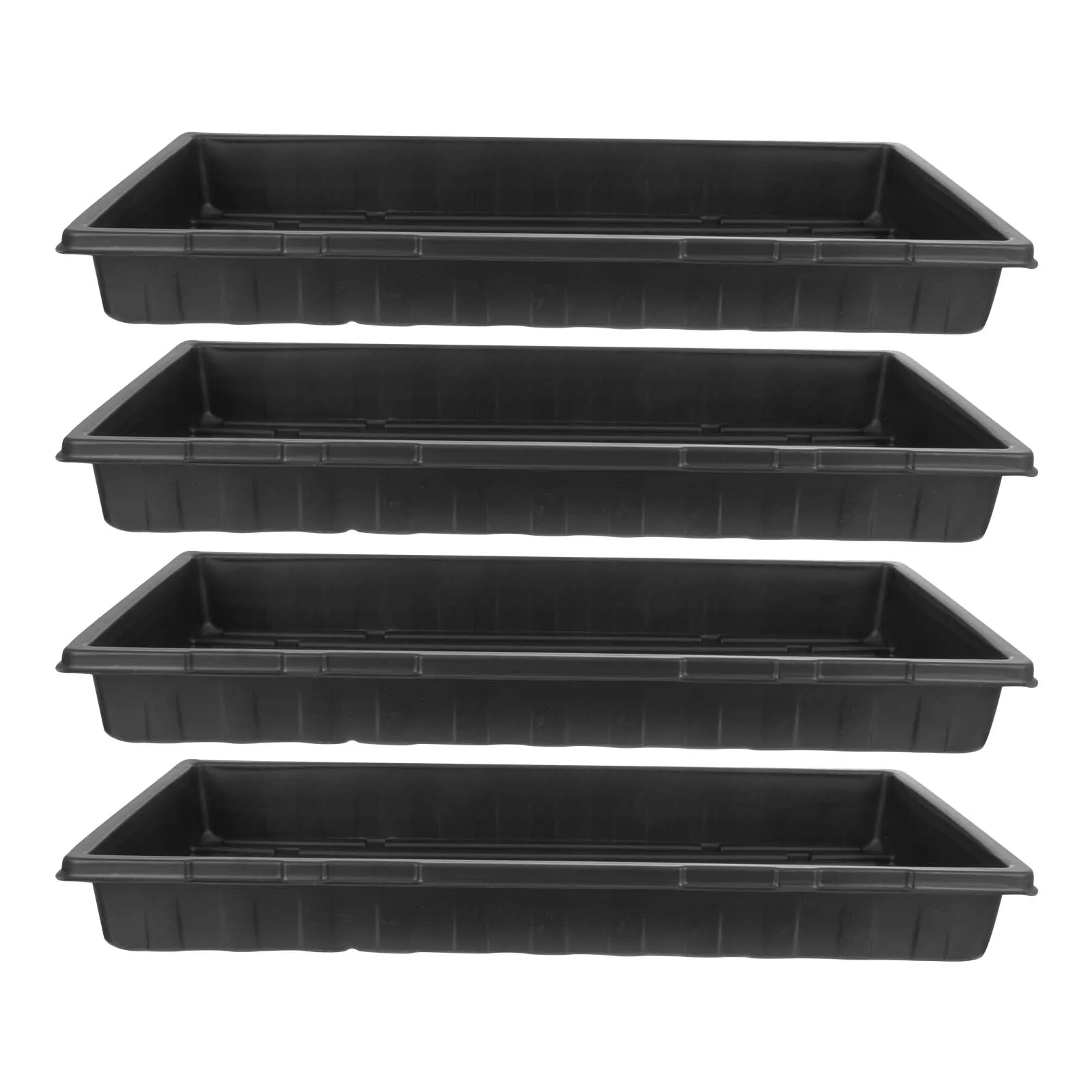 

4pcs Thickened Germination Tray Reusable Nursery Growing Tray For Garden Seed Starter No Drain Holes Plant Growing Trays