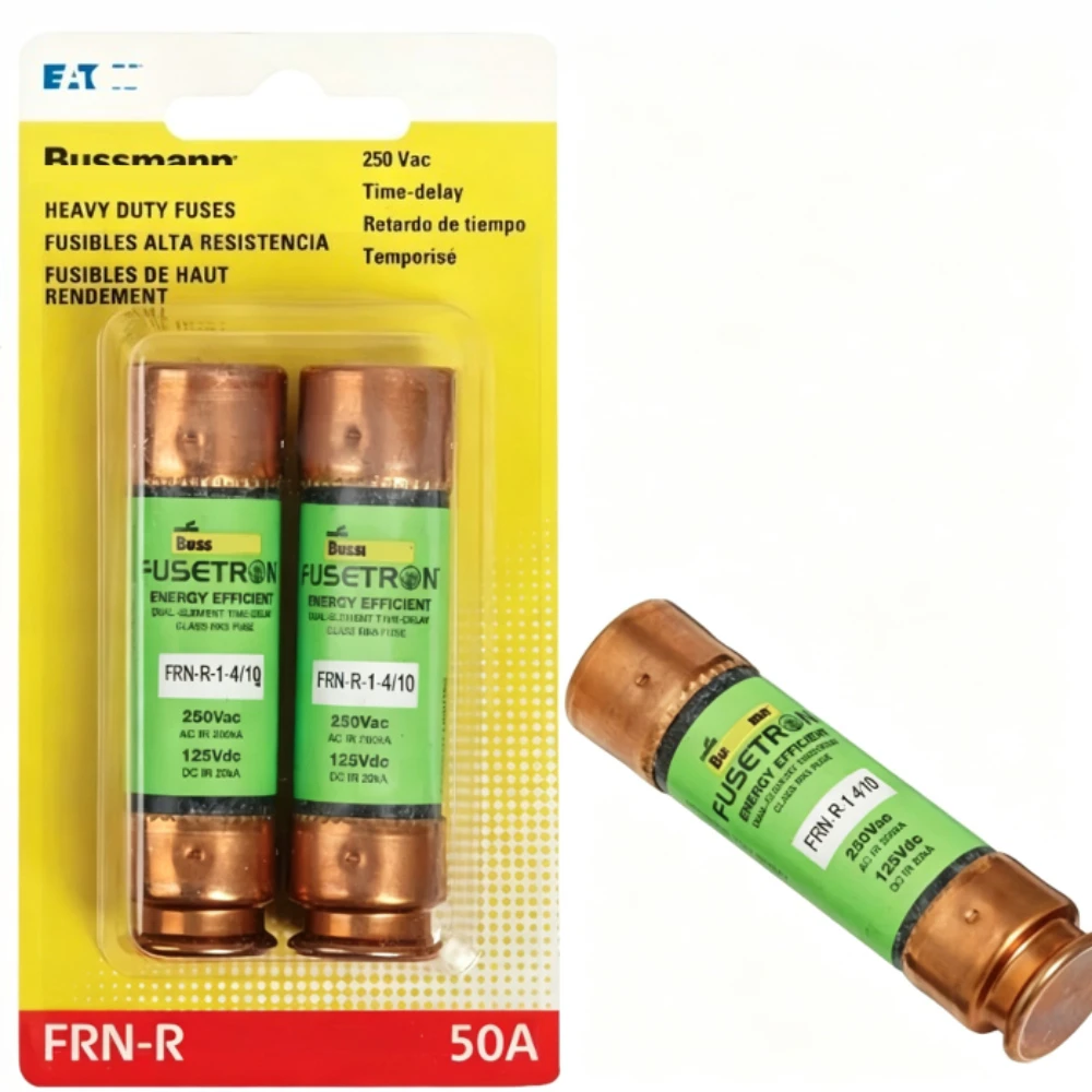 FRN-R-1-4/10 RK5 Time-Delay Current Limiting Fuse （2-Pack）1.4A 250VAC Dual Element Cartridge Fuse for Circuit Protection